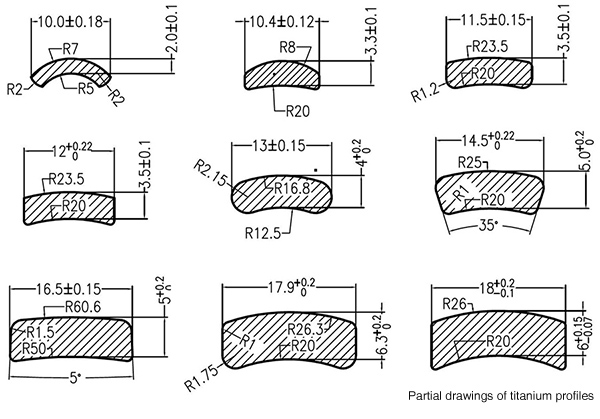 titanium profiles